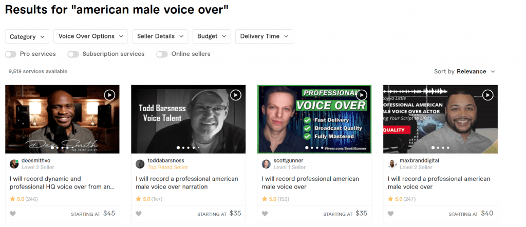 America male voice over for YouTube cash cow channel
