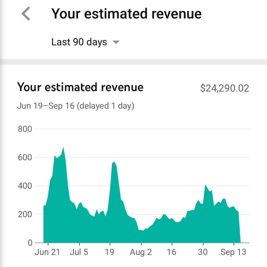youtube cash cow earnings screenshot 2