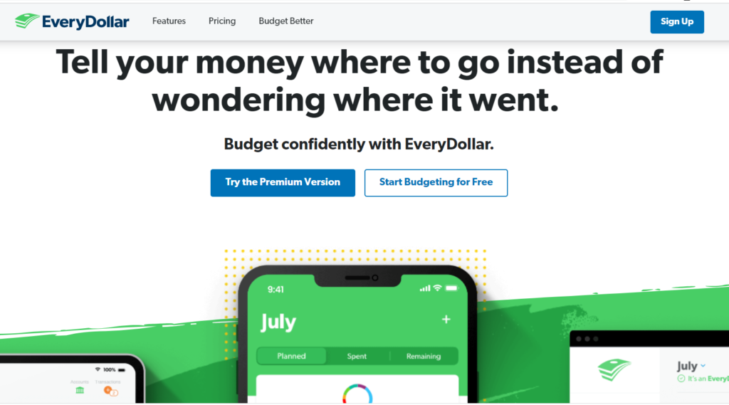 Everydollar budgeting app