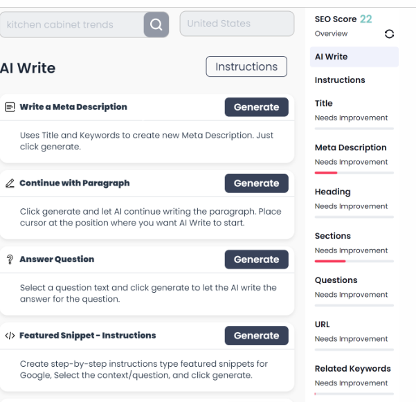 Outranking ai writing assistant